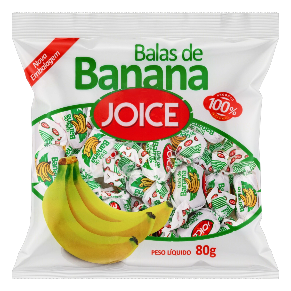 Bala De Banana Joice Pacote 80g