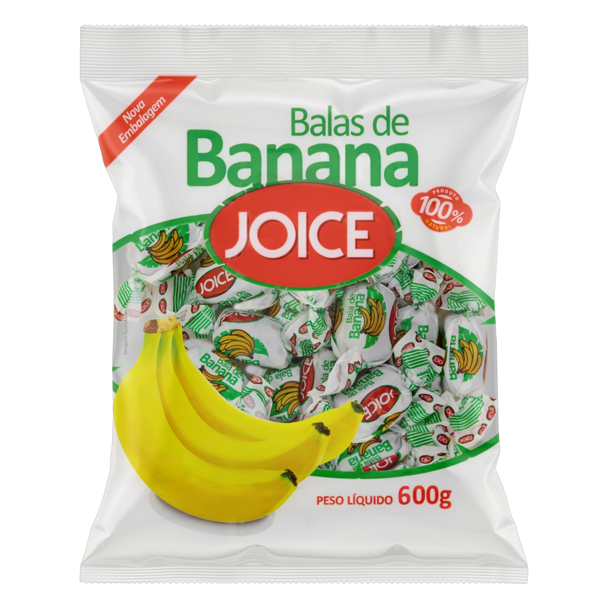 Bala De Banana Joice Pacote 600g