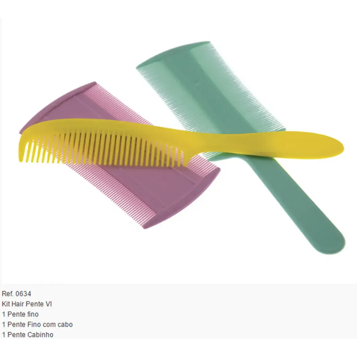 Kit Pente Fino Hair C/3pcs 063