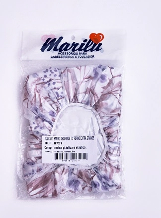 Touca Banho Marilu Decorada Forrada Extra Gde 721