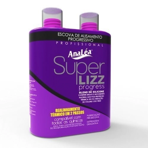 Kit De Escova Progressiva Super Lizz Analéa Shampoo Anti Resíduo