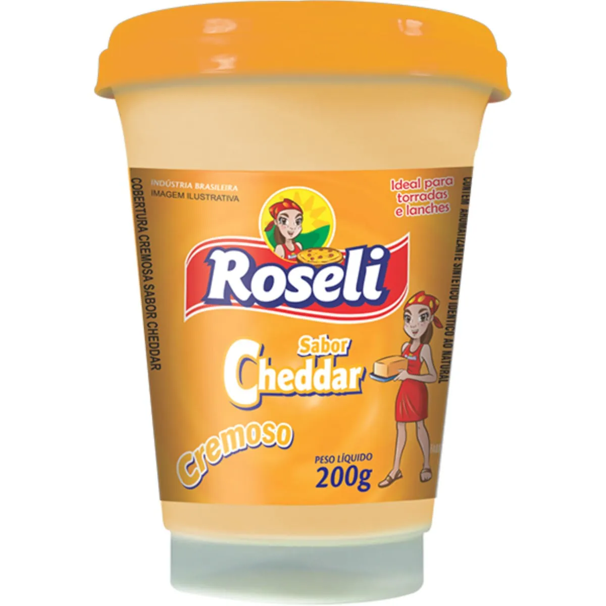 Requeijão Cremoso Cheddar Roseli 200 g