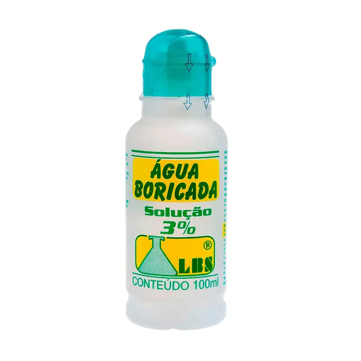 água Boricada Solução 3 Lbs Frasco 100ml