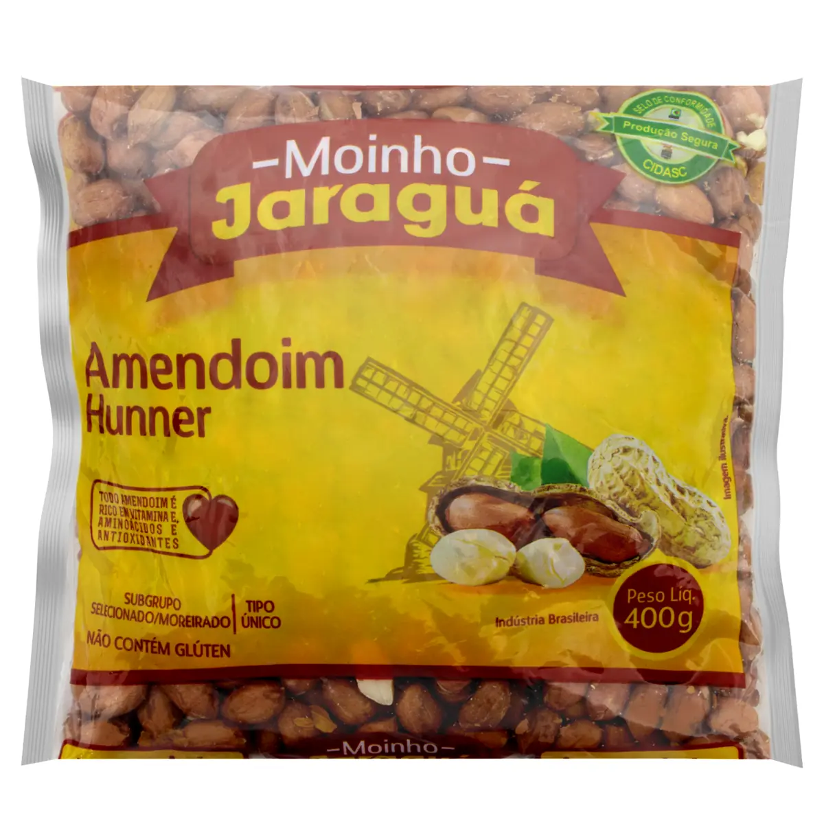 Amendoim Runner Tipo único Moinho Jaraguá Pacote 400g