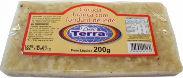 Doce Terra Cocada Branca/ Fondant Leite