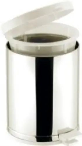 Lixeira Viel 10,5l Pedal Cesto Plast.tampa Inox
