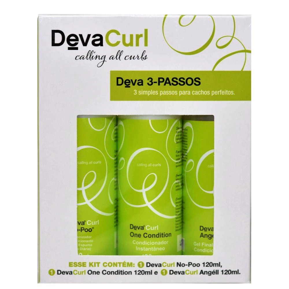 Deva Curl 3 Passos Kit Higienizador Condicionante Kit