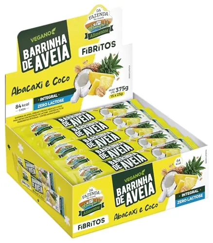 Biosoft Barrinha De Aveia Fibritos Abacaxi E Coco 15x25g