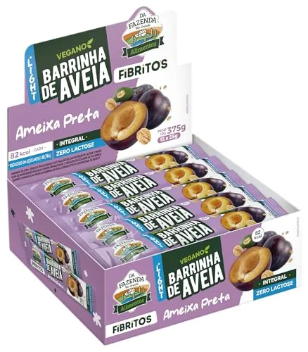Biosoft Barrinha De Aveia Fibritos Ameixa Light 15x25g