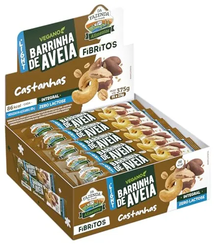 Biosoft Barrinha De Aveia Fibritos Castanha Light 15x25g