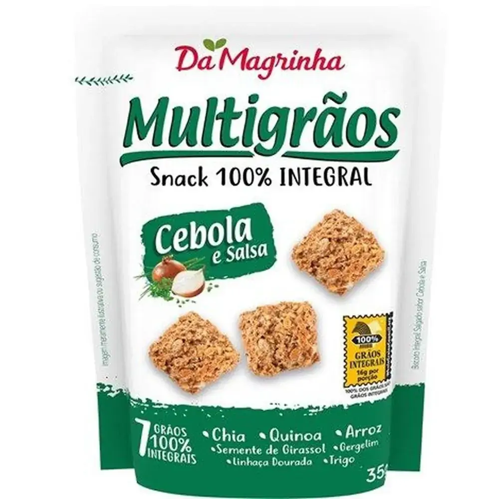 Biscoito Salgado Cebola Salsa 35g Da Magrinha Da Magrinha