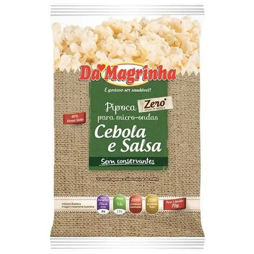 Pipoca Cebola E Salsa 70g Da Magrinha