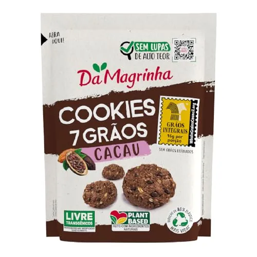 Biscoito Cookie Cacau Da Magrinha 7 Grãos 100g