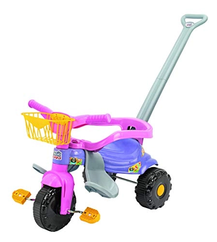 Triciclo Tico-tico Festa com Aro Magic Toys - Rosa
