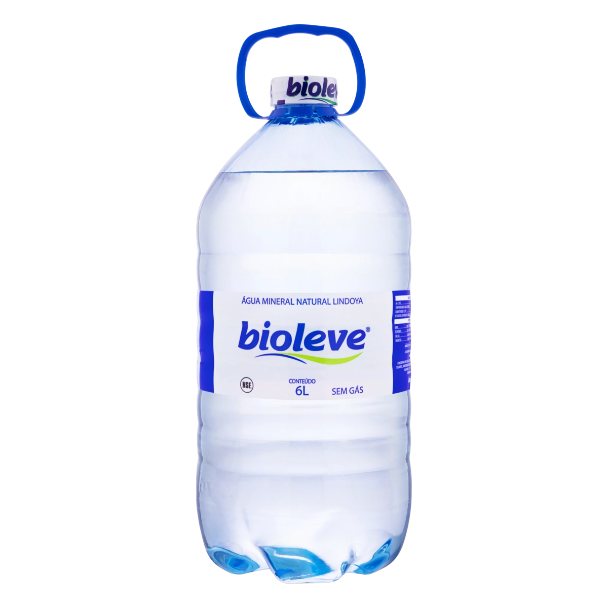 água Mineral Natural Sem Gás Bioleve Galão 6l