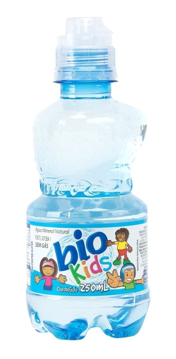 água Mineral Natural Sem Gás Menino Bioleve Kids Garrafa 250ml