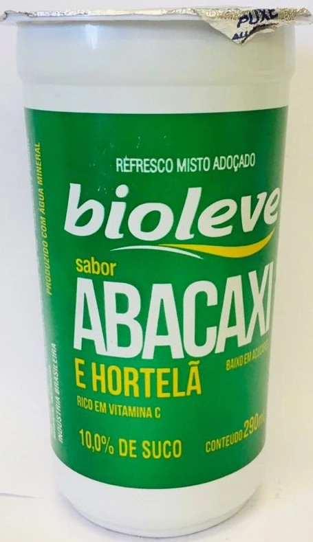 Refresco Misto Abacaxi/hortela 290ml Bioleve