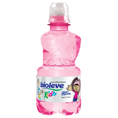água Mineral Natural Sem Gás Menina Bioleve Kids Garrafa 250ml