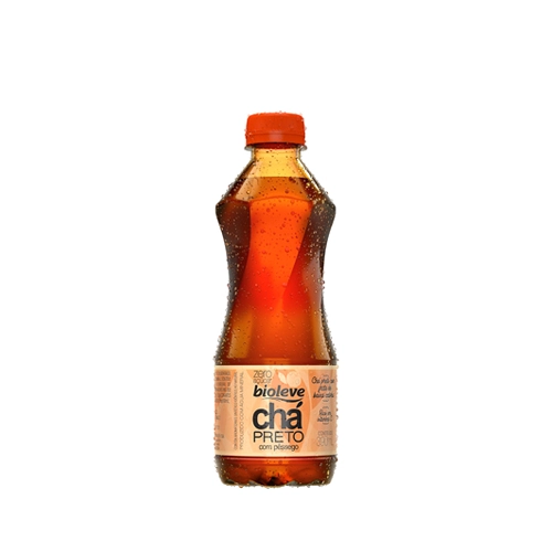 Cha Pto Bioleve Preto C/pessego Pet 390ml