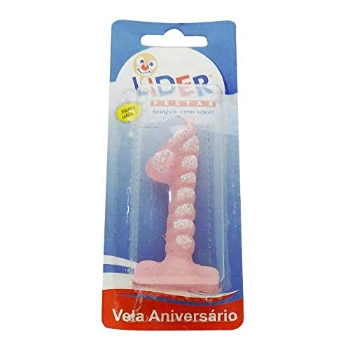 Vela Magica Aniversario Lider Rosa 1