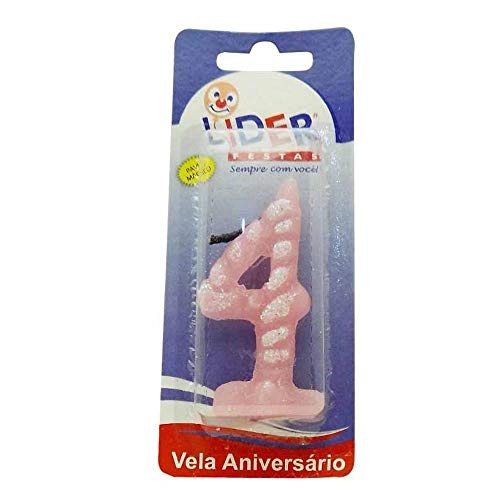 Vela Magica Aniversario Lider Rosa 4