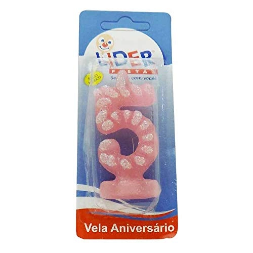 Vela Magica Lider 5 Rosa