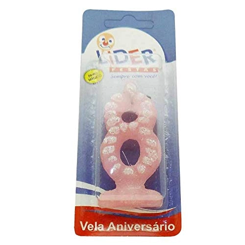 Vela Magica Aniversario Lider Rosa 8