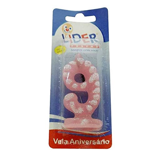 Vela Magica Aniversario Lider Rosa 9