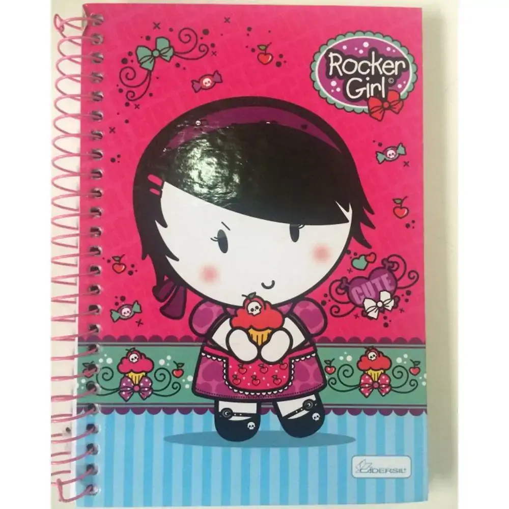 Caderno Cadersil 1/4 Rock.girl 96f