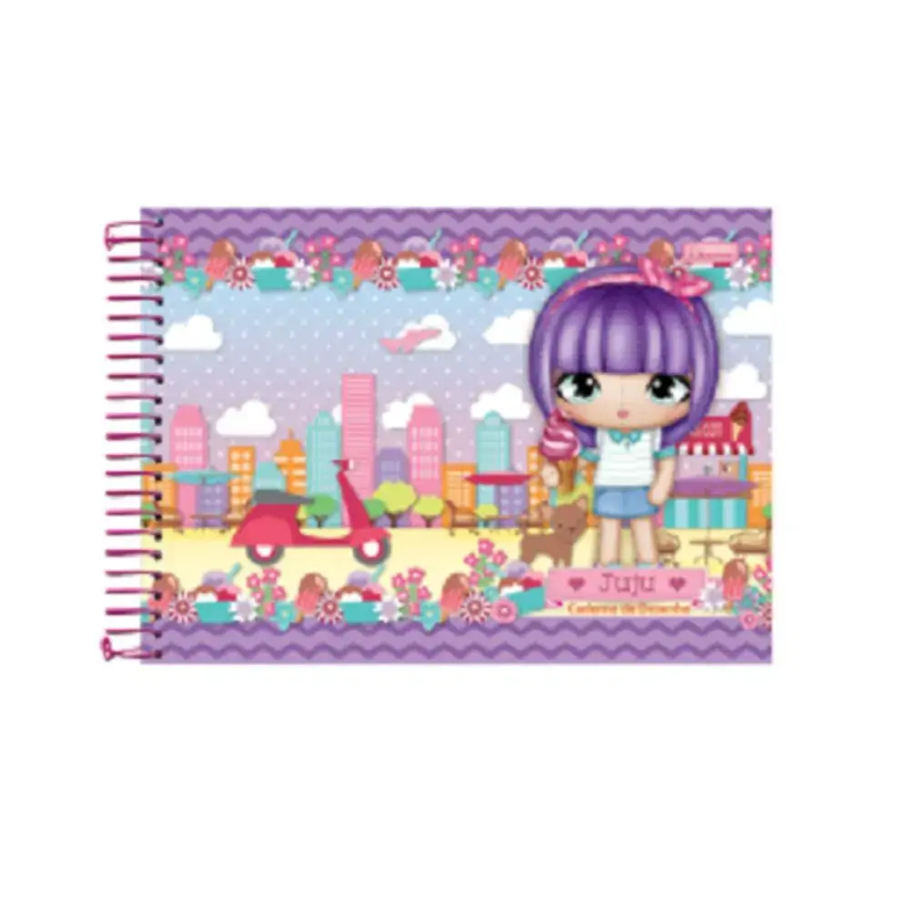 Caderno Cadersil Desenho Juju 96f