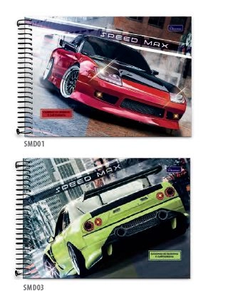 Caderno De Desenho Cadersil Speed Max 80 Folhas