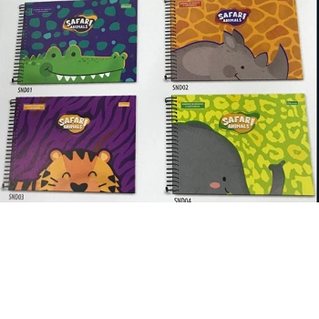 Caderno Capa D Desenho Safari 80f 270x199mm