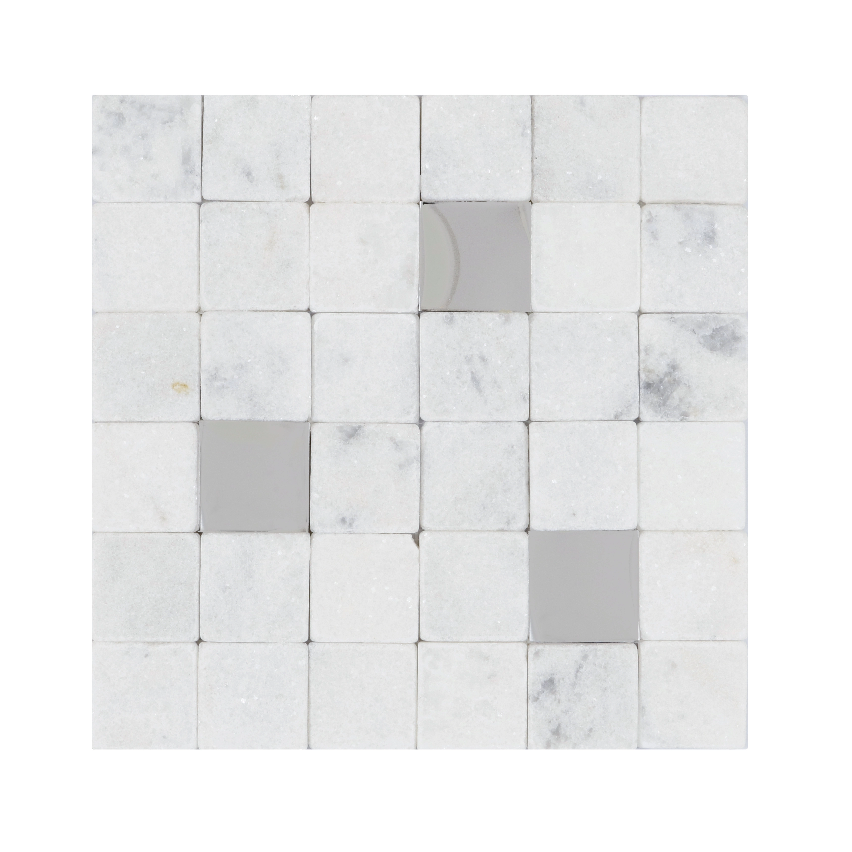 Mosaico Mármore Acetinado 28x28cm Trento Marmi
