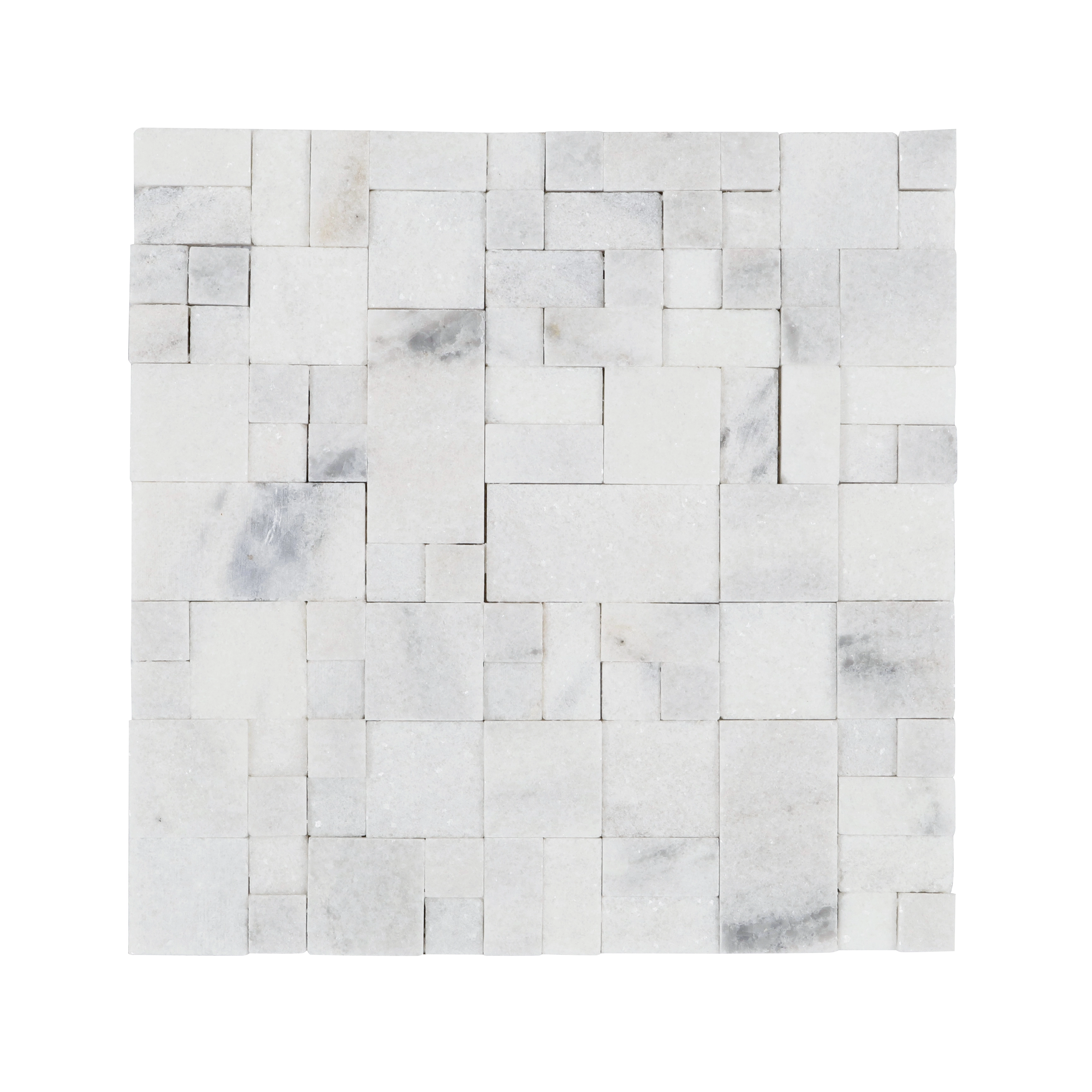 Mosaico Mármore Brilhante e Acetinado Coralia 28x28cm Trento Marmi