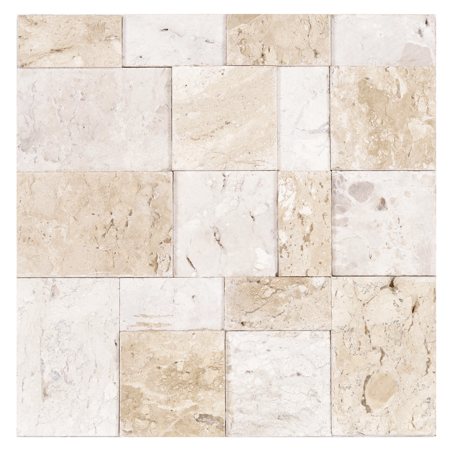 Mosaico Carre Travertino 28x28x0,8cm Forte Dei Marmi