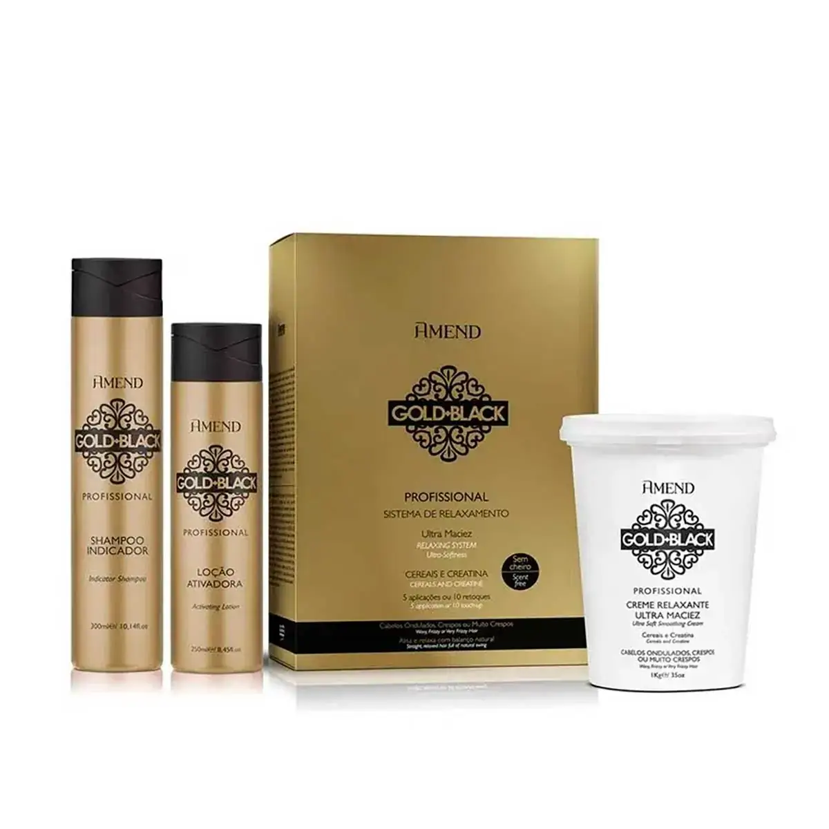 Amend Gold Black Kit Relaxante Guanidina 10 Retoq