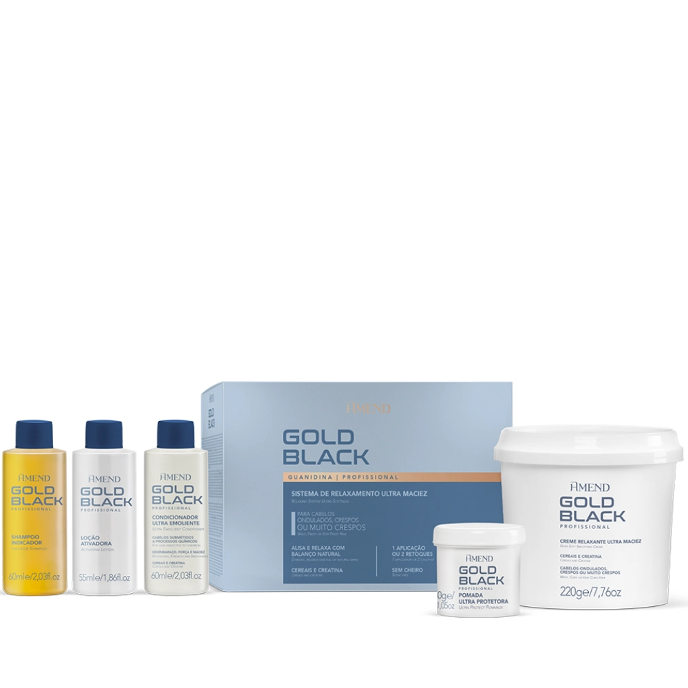 Kit Guanidina Amend Gold Black 1 Aplicação / 2 Retoques