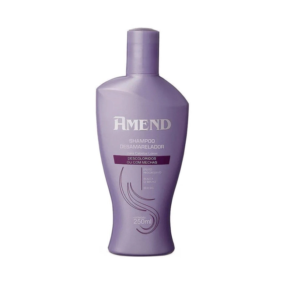 Shampoo Desamarelador Cab Descoloridos Amend 250ml