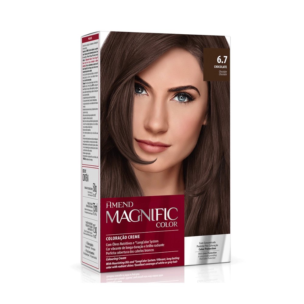 Amend Coloração Creme 6.7 Chocolate Magnific Color