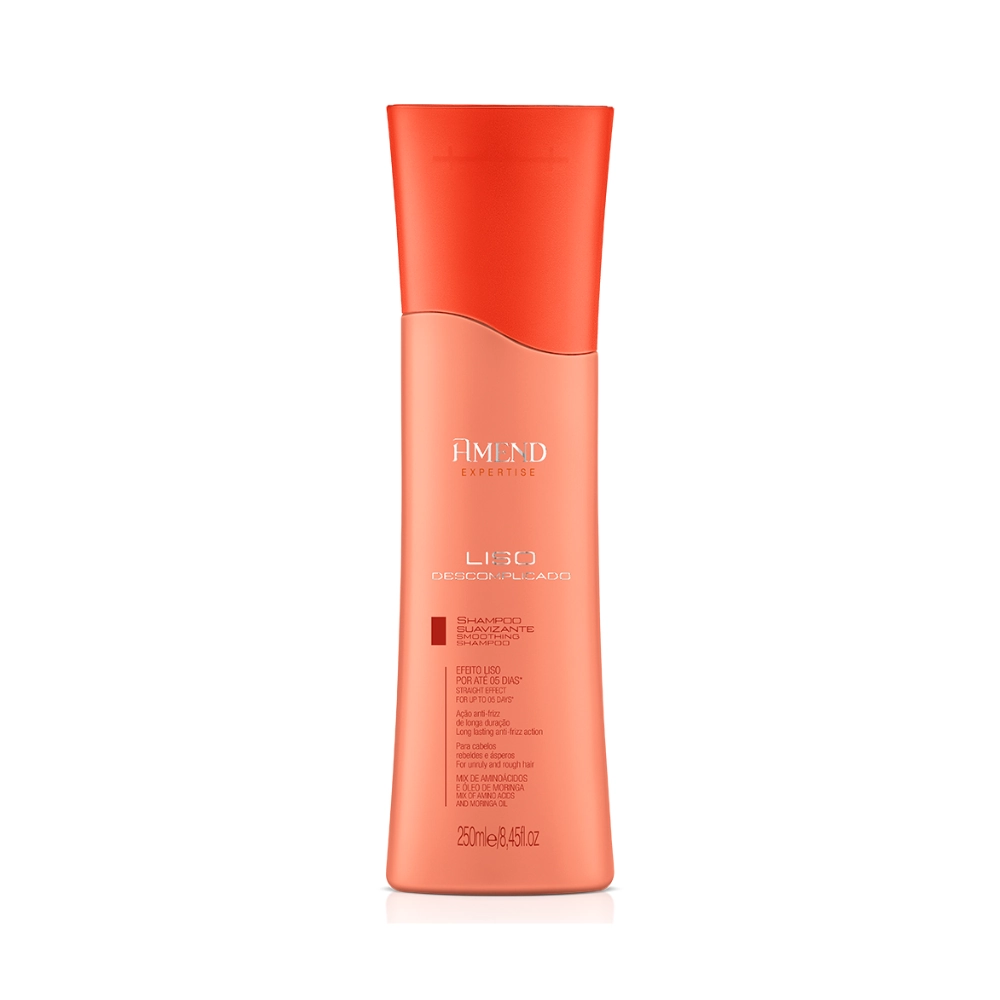 Shampoo Suavizante Liso Sem Quimica Amend 250ml