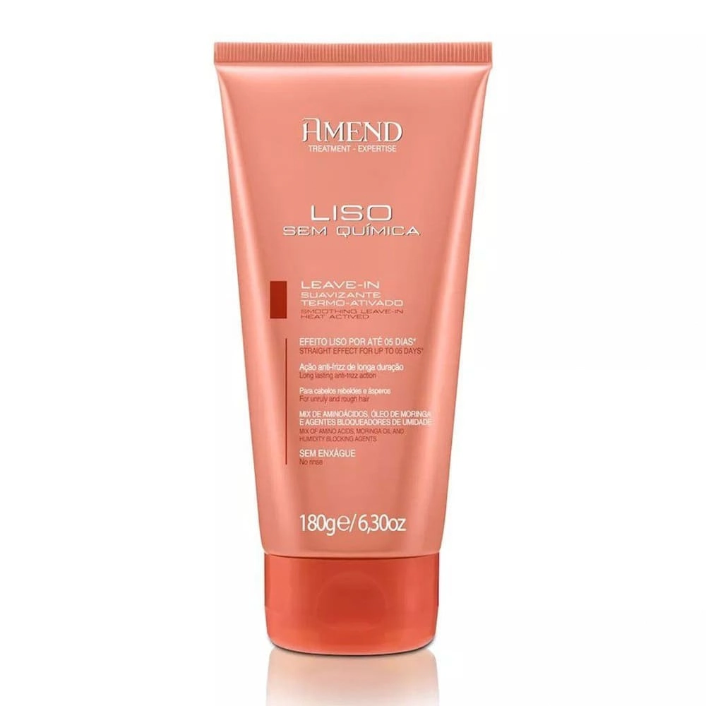 Leave In Suavizante Liso Sem Quimica Amend 180g