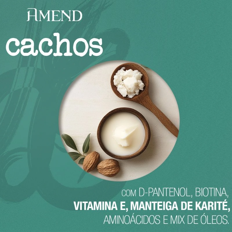 Amend Cachos Ondulados e Abertos - Leave-in 250g