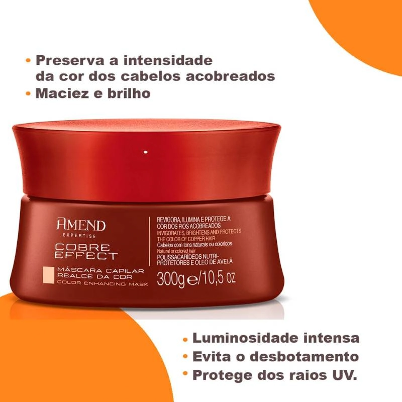 Amend Cobre Effect Realce da Cor - Máscara Capilar 300g