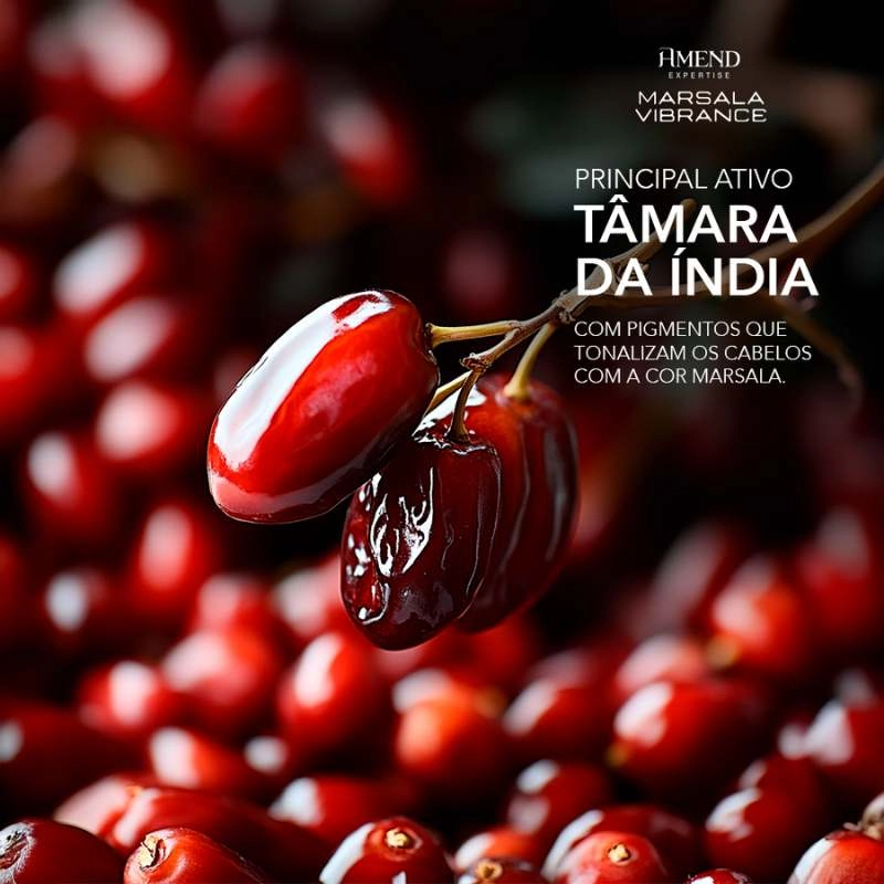 Amend Marsala Vibrance Máscara De Tratamento Capilar 300g