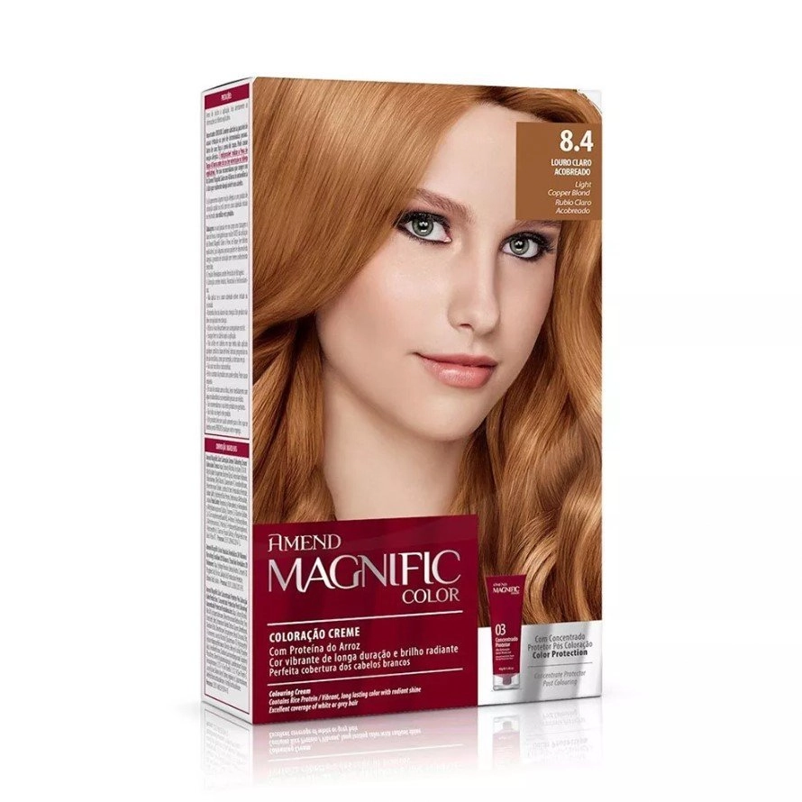 Tinta Magnific Color 8.4 Louro Claro Acobreado