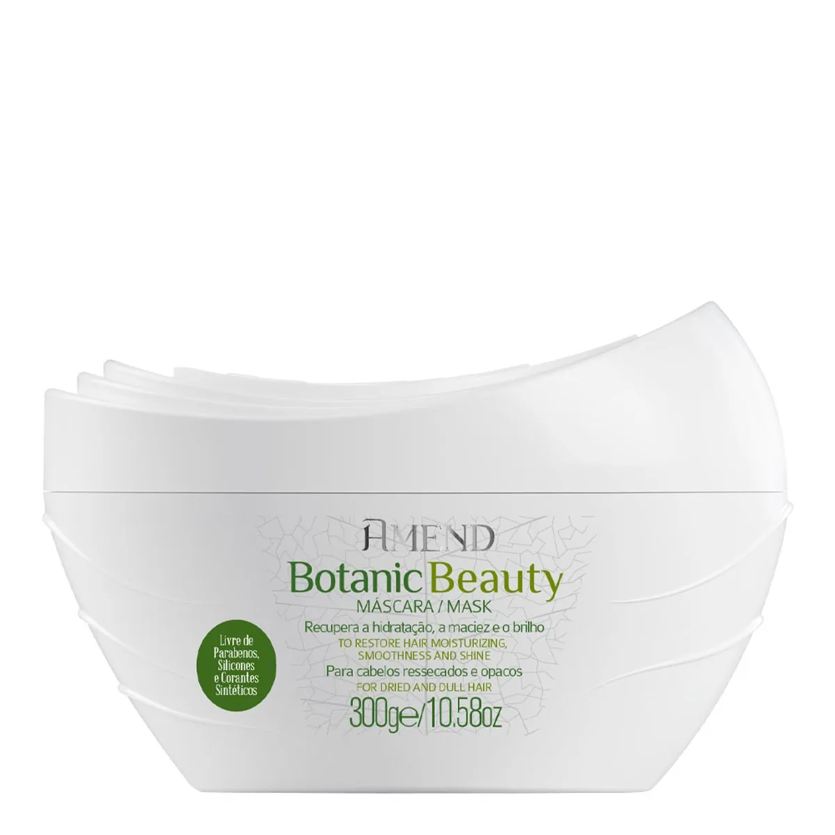 Máscara Capilar Amend Botanic Beauty Óleo De Moringa E Extrato De Jasmim 300g