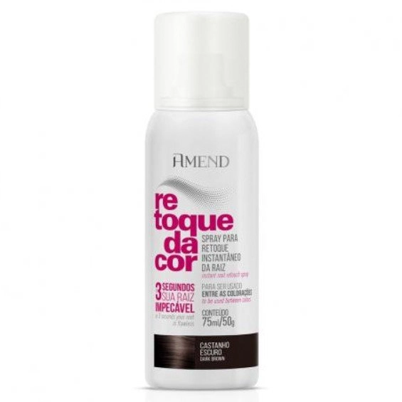 Maquiagem Capilar Amend Retoque Da Cor Castanho Escuro 75ml/50g