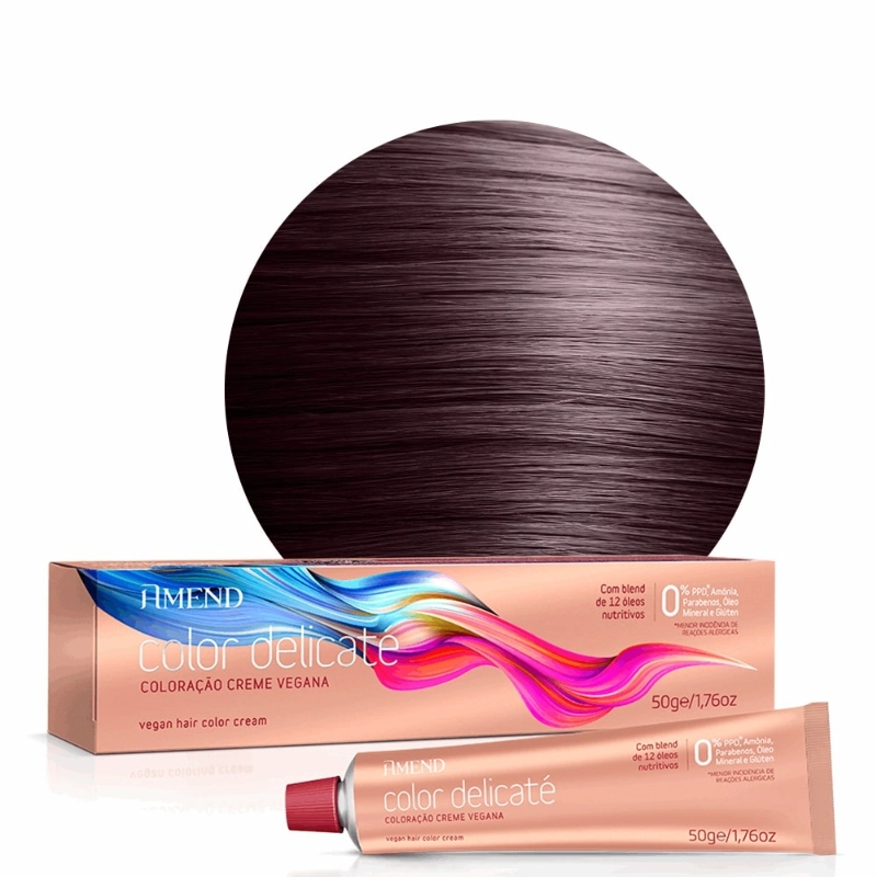 Coloracao Vegana Color Delicate 50g 55.46 Vermelho Amora Amend
