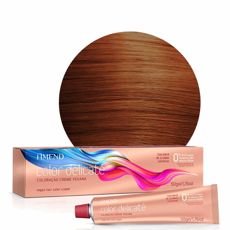Coloracao Vegana Color Delicate 50g 0.43 Cobre Intensificador Amend