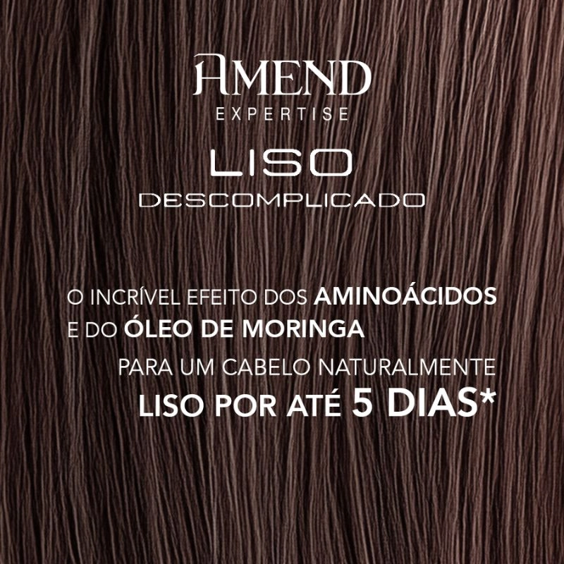 Leave In Suavizante Com Protecao Termica Amend Expertise Liso Descomplicado 180g